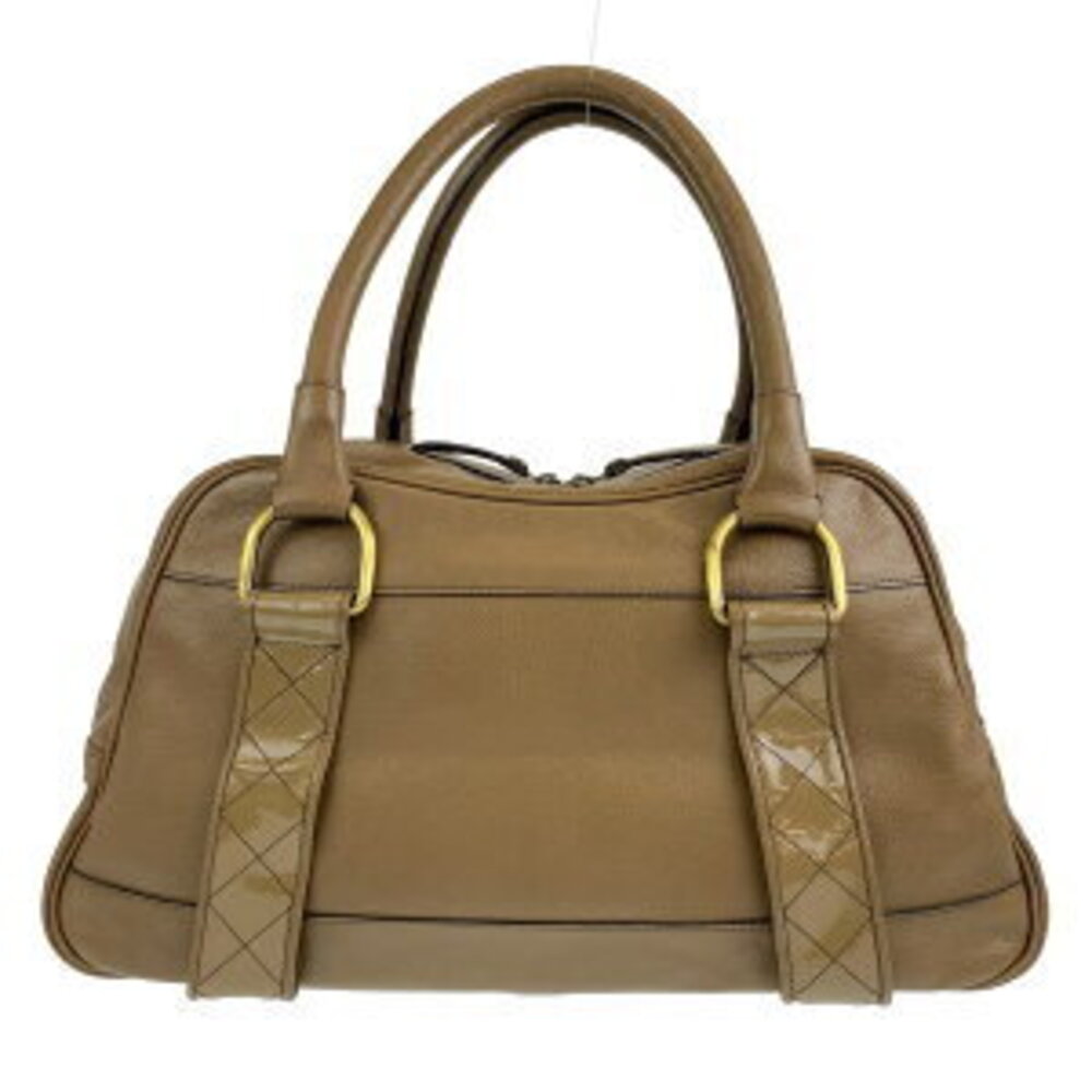 Burberry check Khaki Green brown leather handbag shoulder bag - Picture 2 of 10